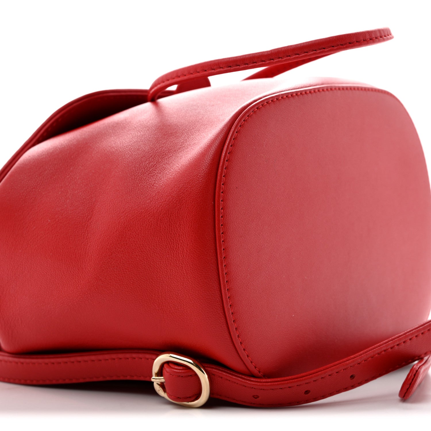Chanel Lambskin CC Mania Backpack Red 9 of 13