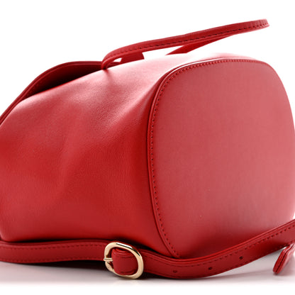 Chanel Lambskin CC Mania Backpack Red 9 of 13