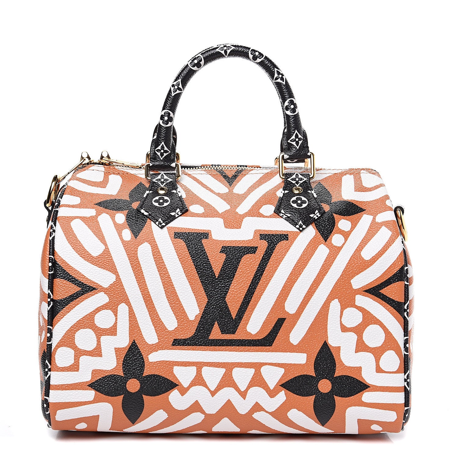 Louis Vuitton Monogram Giant Crafty Speedy Bandouliere 25 Creme Caramel 1 of 7