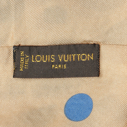 Louis Vuitton Silk Leopard Snood Scarf Beige 6 of 6