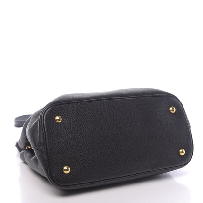 Prada Vitello Phenix Top Handle Bag Black 3 of 8