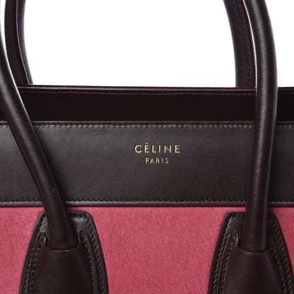 Celine Pony Hair Smooth Calfskin Micro Tri-Color Luggage Pink 8 of 13