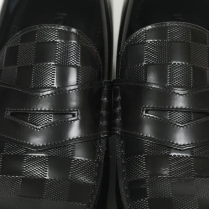 Louis Vuitton Damier Santiago Mens Loafers 10 Black 10 of 10