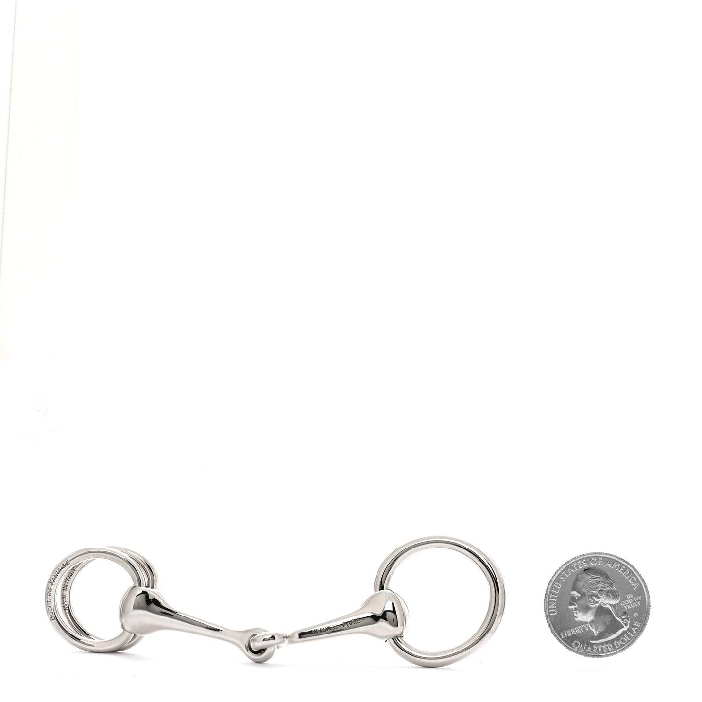 Palladium Mors Scarf Ring Silver