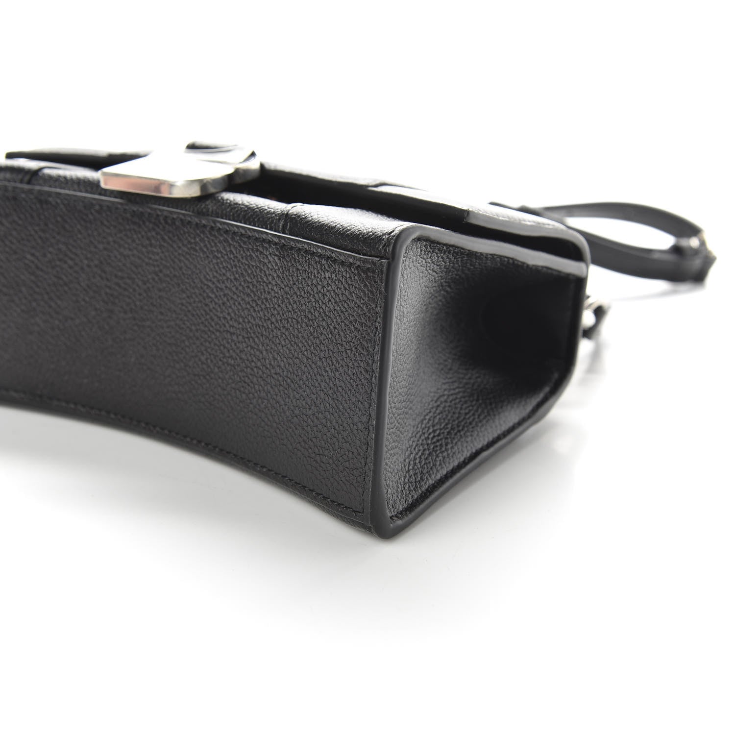 Balenciaga Grained Calfskin Hourglass Top Handle Bag XS Black 7 of 9