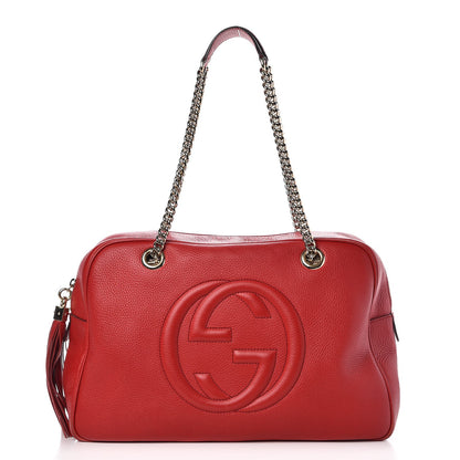 Gucci Cellarius Calfskin Medium Soho Bowler Tabasco 1 of 12