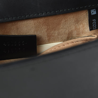 Gucci Calfskin Mini Sylvie Chain Shoulder Bag Black 7 of 12