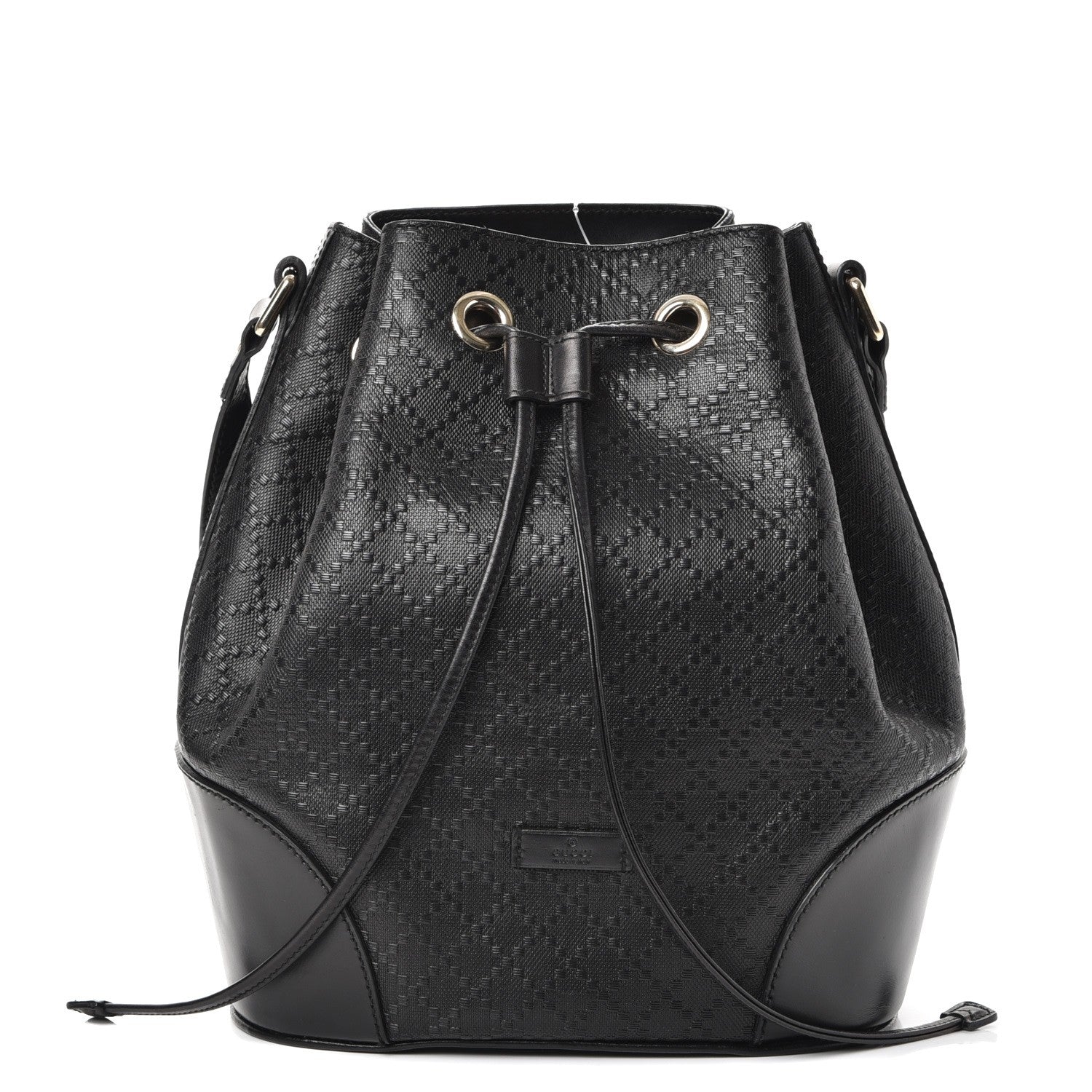 Gucci Bright Diamante Medium Bucket Bag Black 1 of 8