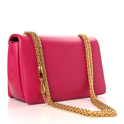 Valentino Garavani Nappa One Stud Chain Clutch Blossom 3 of 8
