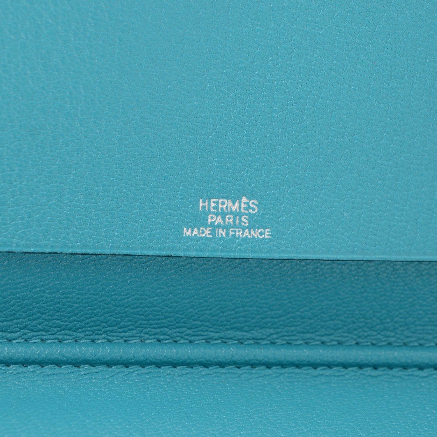 Hermes Chevre Mysore Bi Color Vision Agenda Chocolate Turquoise 8 of 11