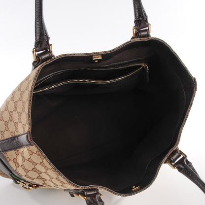 Gucci Monogram Medium Hasler Tote Dark Brown 7 of 7
