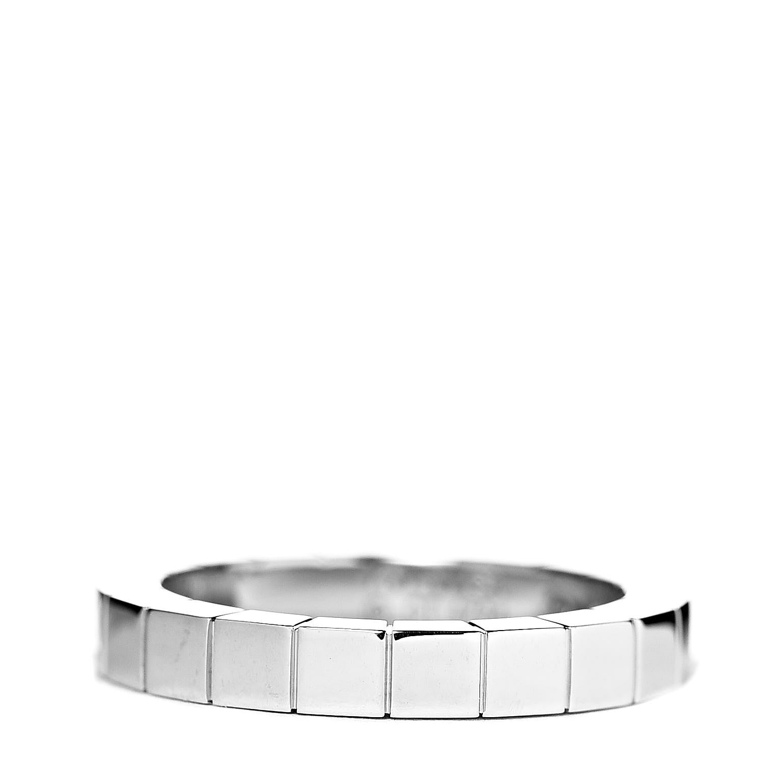 Cartier 18K White Gold Lanieres Ring 50 5.25 3 of 4