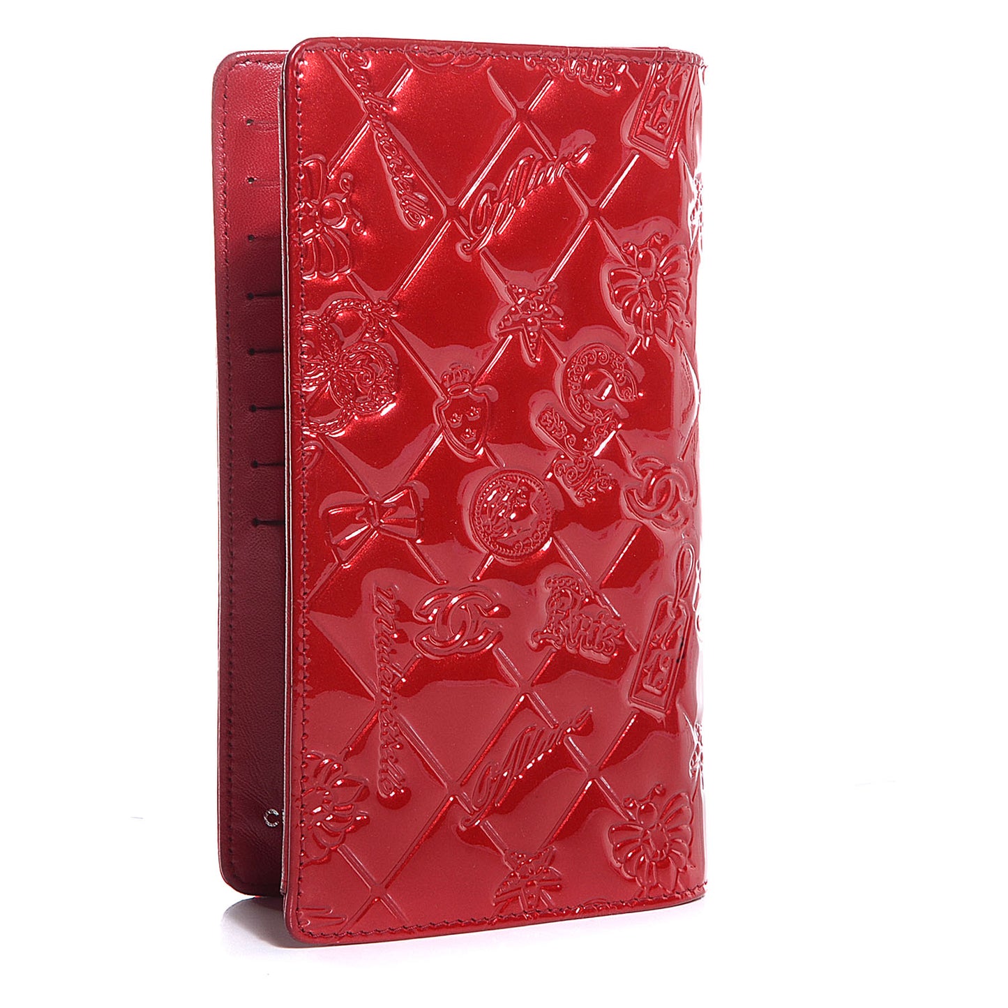 Patent Lucky Symbols Yen Wallet Red