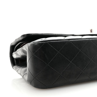 Chanel Lambskin Quilted Medium Double Flap Black 9 of 10