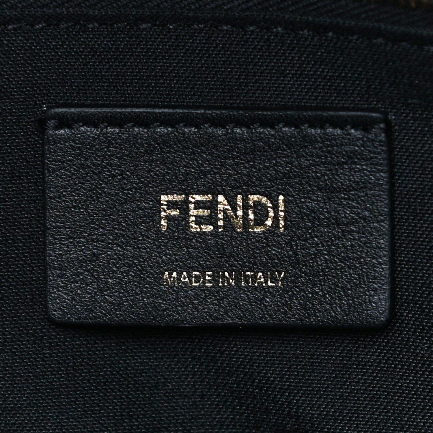 Fendi Vitello Bi-Color FF 1974 Embossed Mini Backpack Maya Black 8 of 9