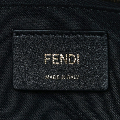 Fendi Vitello Bi-Color FF 1974 Embossed Mini Backpack Maya Black 8 of 9
