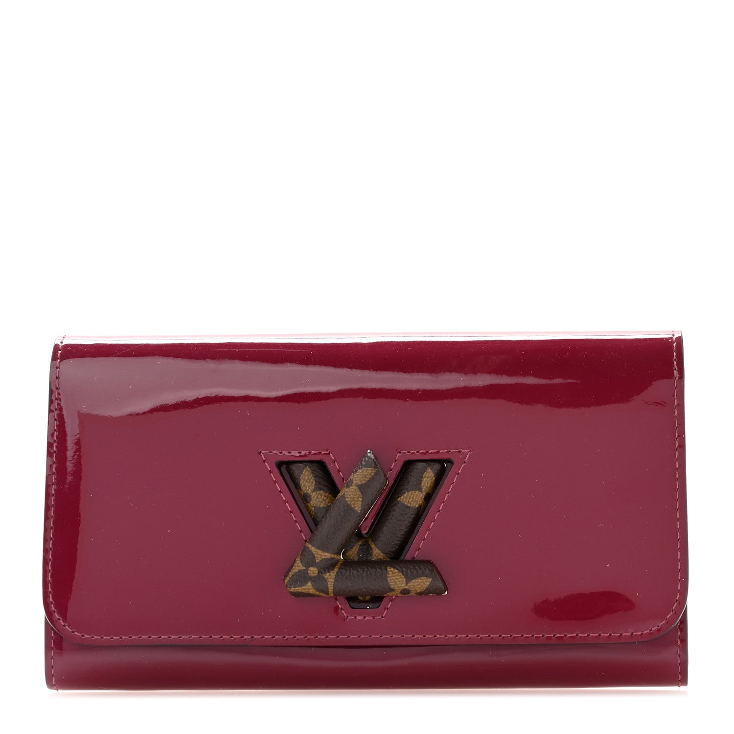 Louis Vuitton Patent Monogram Twist Wallet Magenta 1 of 7