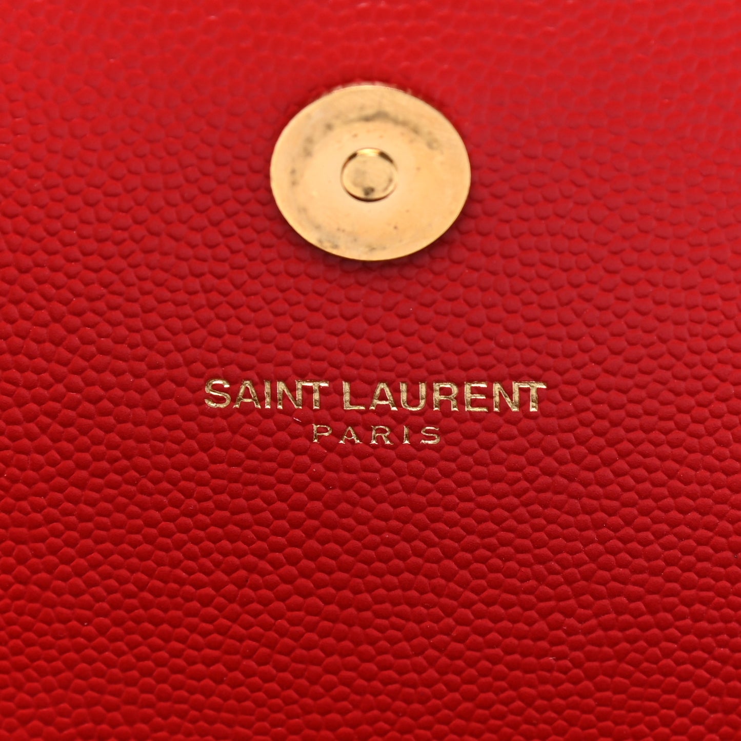 Calfskin Classic Monogram Cassandre Clutch Rouge Orient