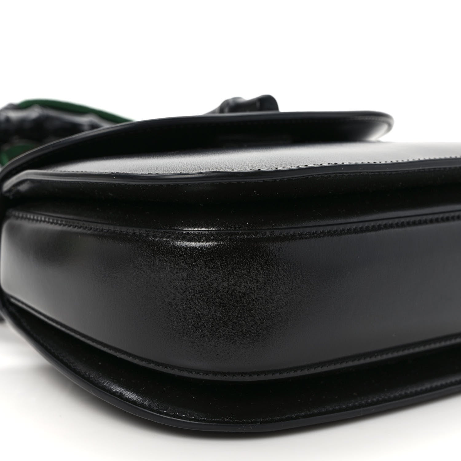 Gucci Boarded Dyana Lux Calfskin Web Monochrome Small Bamboo 1947 Top Handle Bag Black 8 of 10