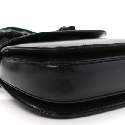 Gucci Boarded Dyana Lux Calfskin Web Monochrome Small Bamboo 1947 Top Handle Bag Black 8 of 10