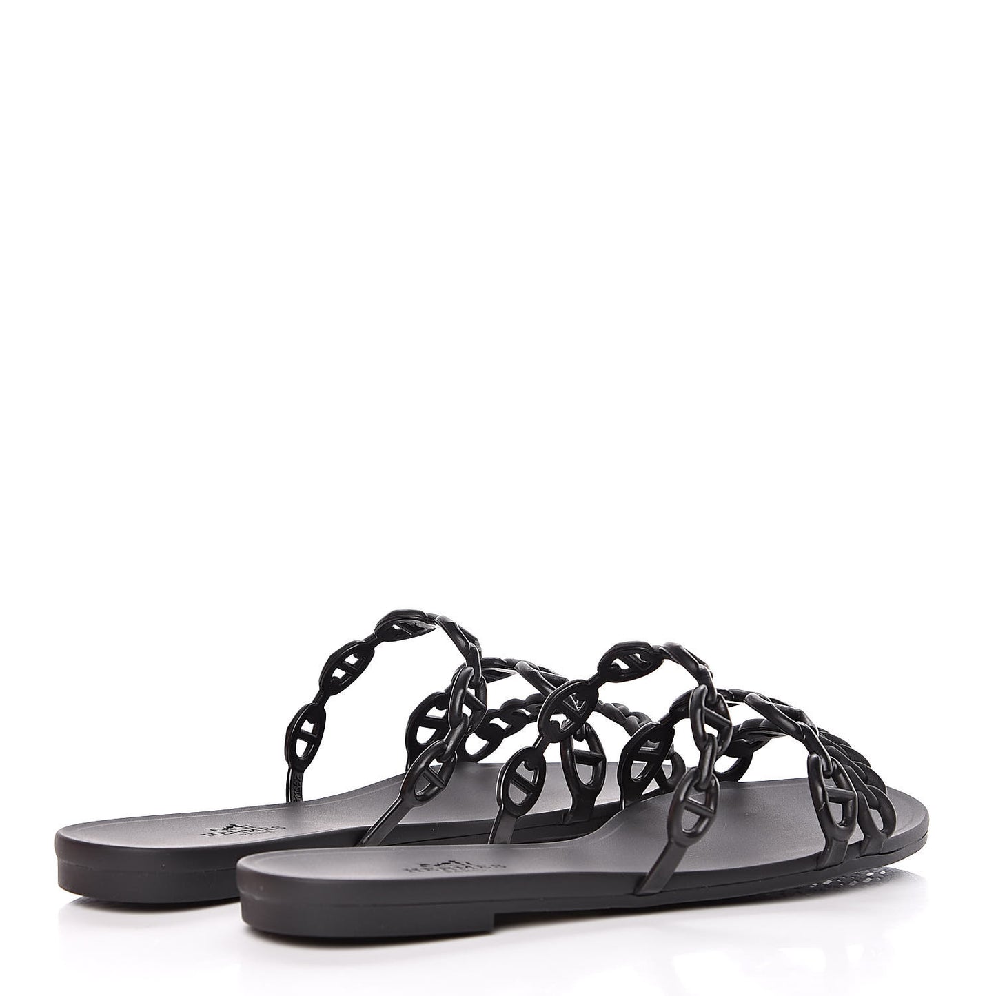 Rubber Chaine d'Ancre Rivage Sandals 35 Black
