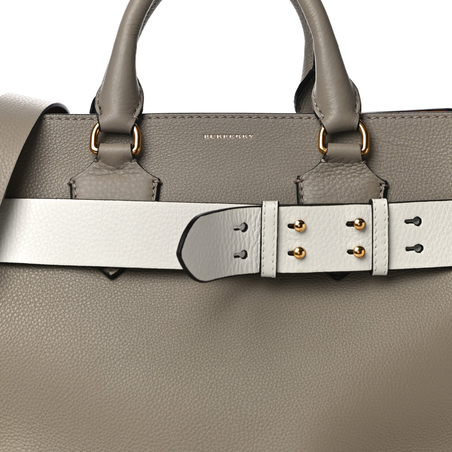 Burberry Soft Grain Calfskin Medium Belt Bag Mineral Grey 6 of 8