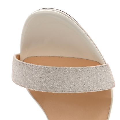Christian Louboutin Patent Glitter Choca Lux Sandals 39.5 White 8 of 12