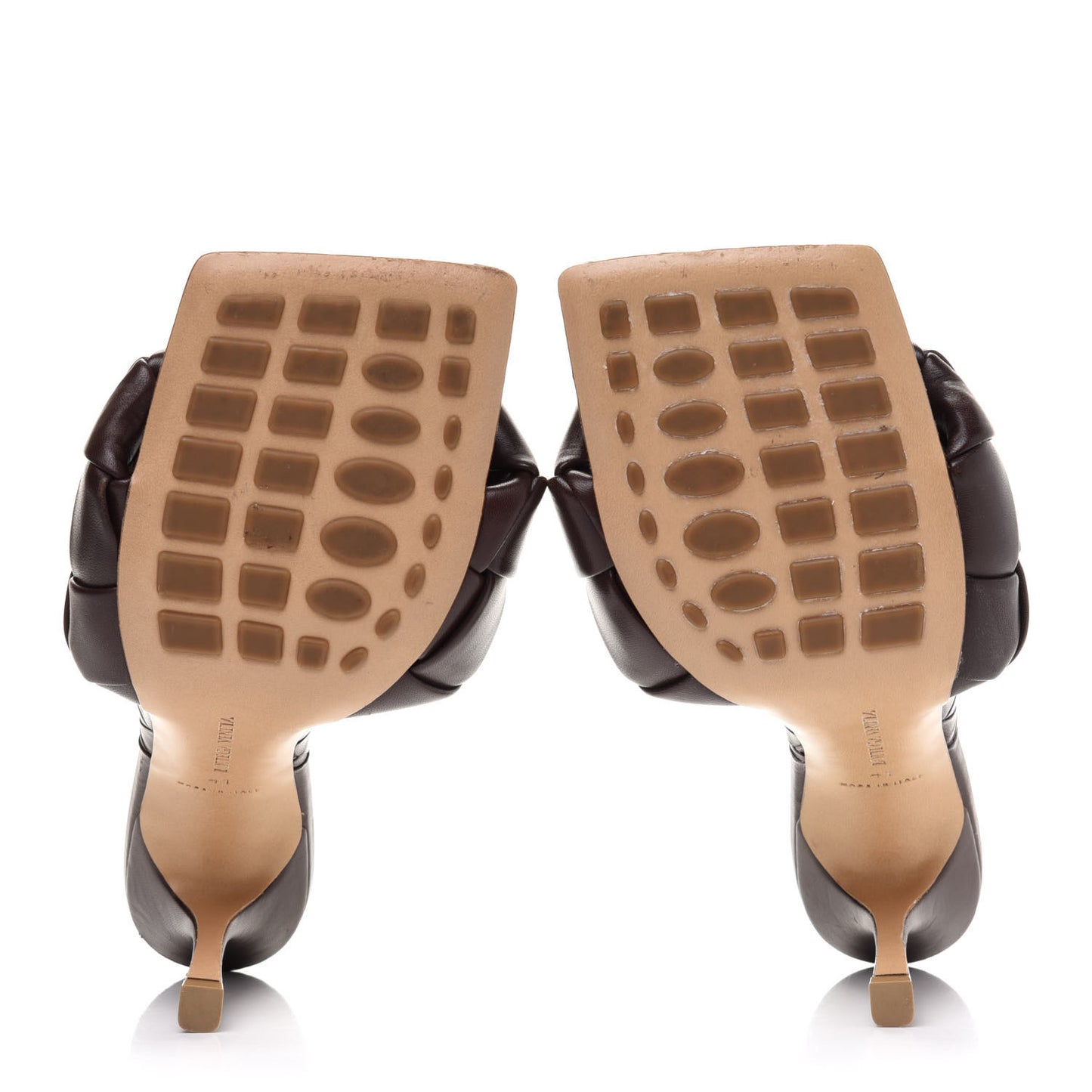 Nappa Maxi Intrecciato Lido Mule Sandals 41 Fondant