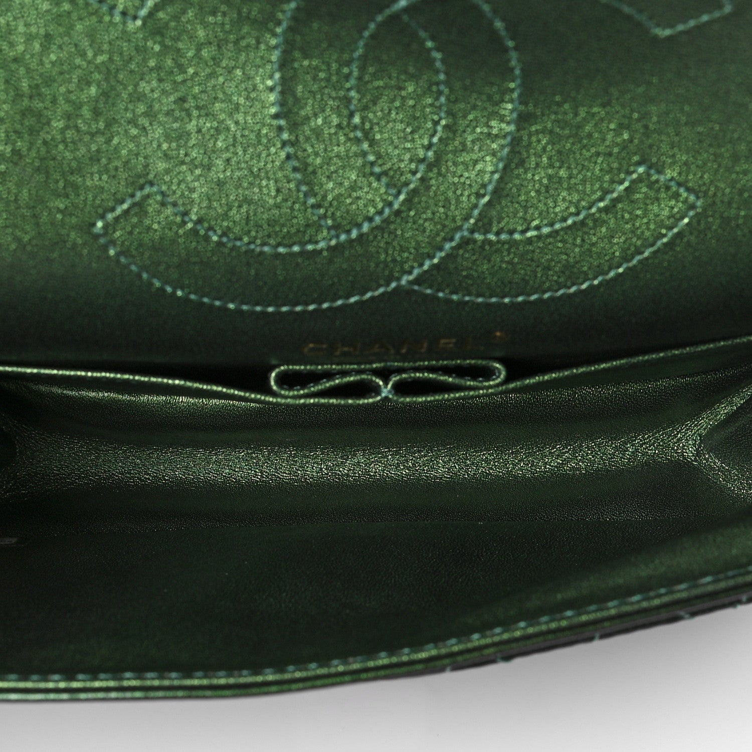 Chanel Metallic Aged Calfskin Quilted 2.55 Reissue 225 Green 4 of 7