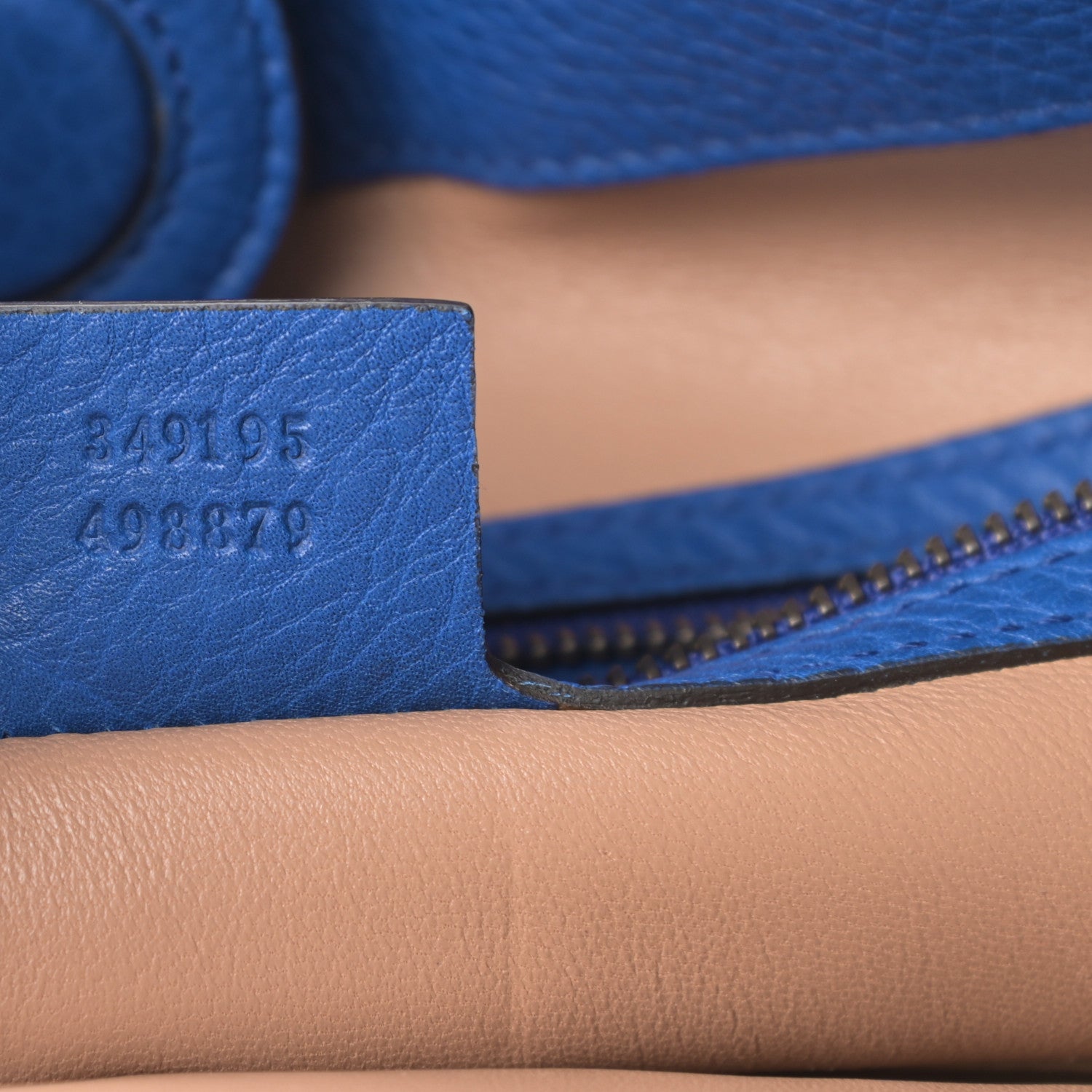 Gucci Suede Bamboo Fringe Small Shopper Tote Blue 7 of 13