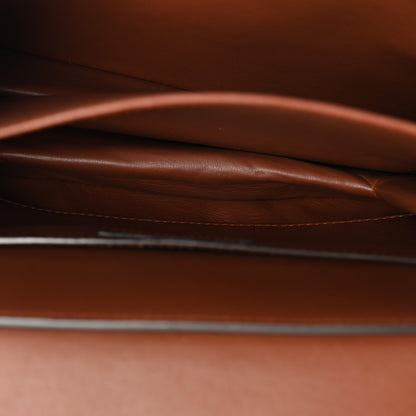 Saint Laurent Canvas Smooth Calfskin Le Monogramme Satchel Chestnut 5 of 10