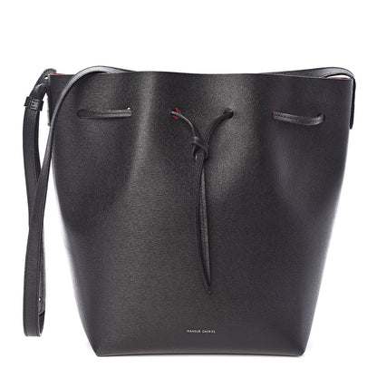 Mansur Gavriel Saffiano Bucket Bag Black Flamma 3 of 13