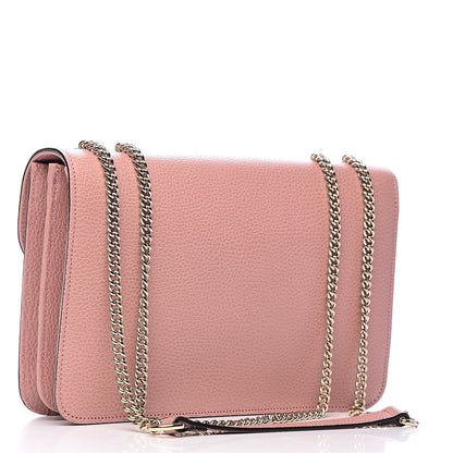 Gucci Dollar Calfskin Interlocking G Shoulder Bag Soft Pink 3 of 10