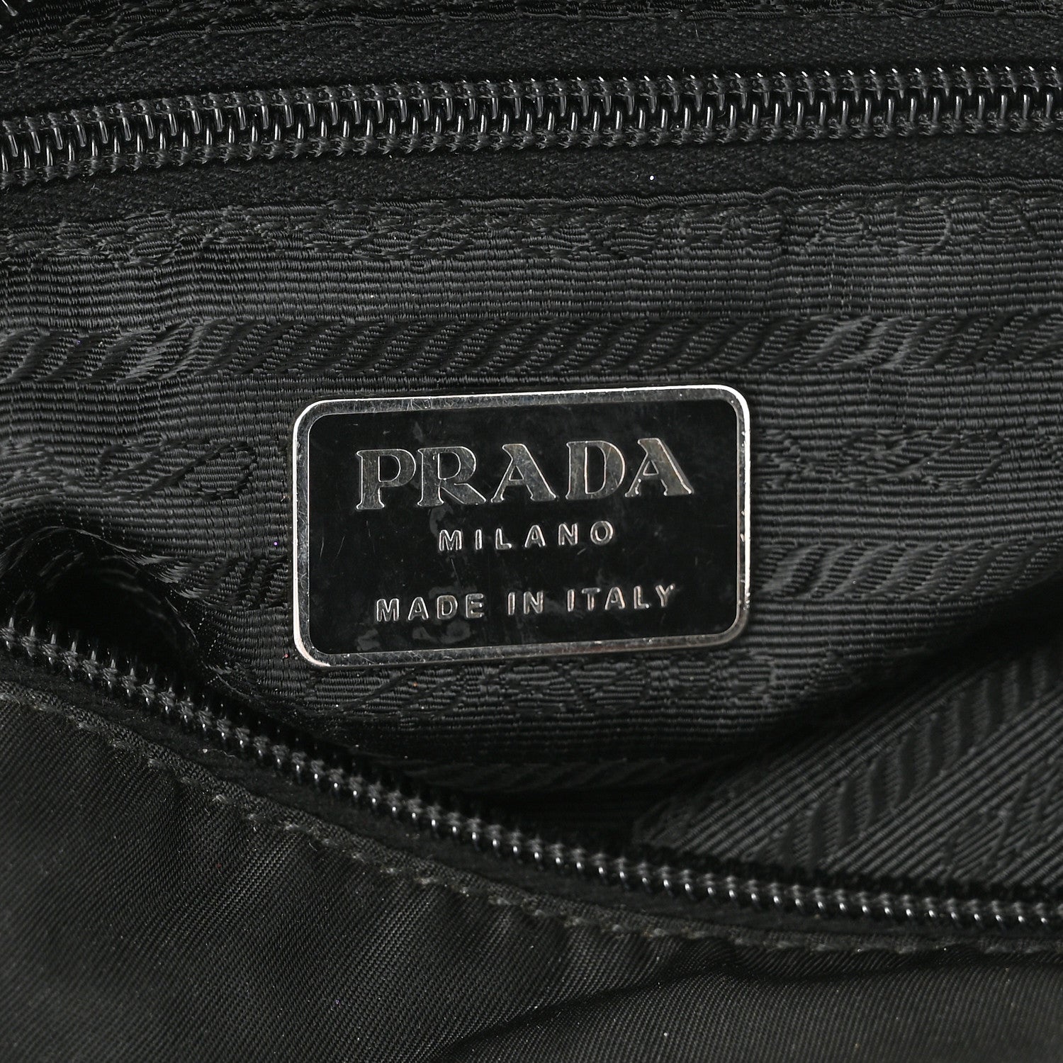 Prada Nylon Vela Shoulder Bag Black 8 of 10