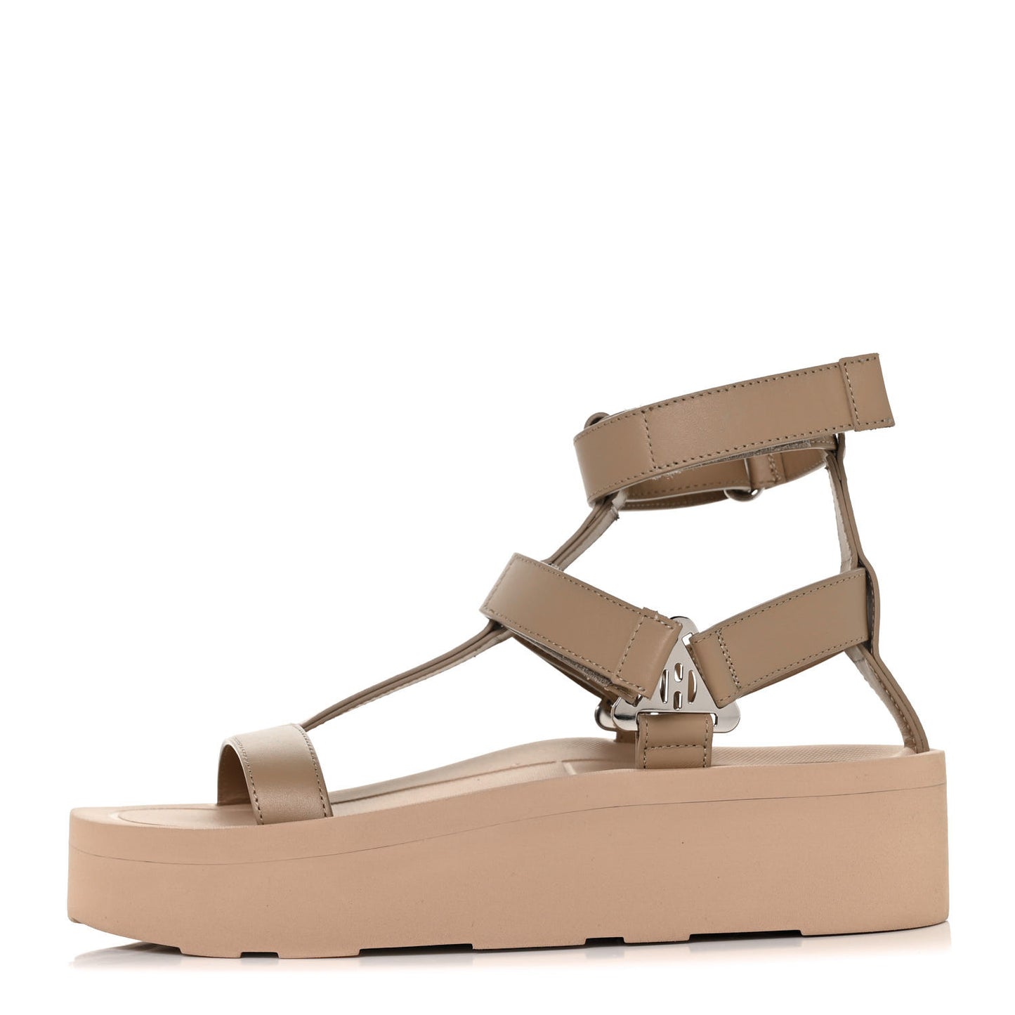 Calfskin Womens Enid Sandals 36 Argile
