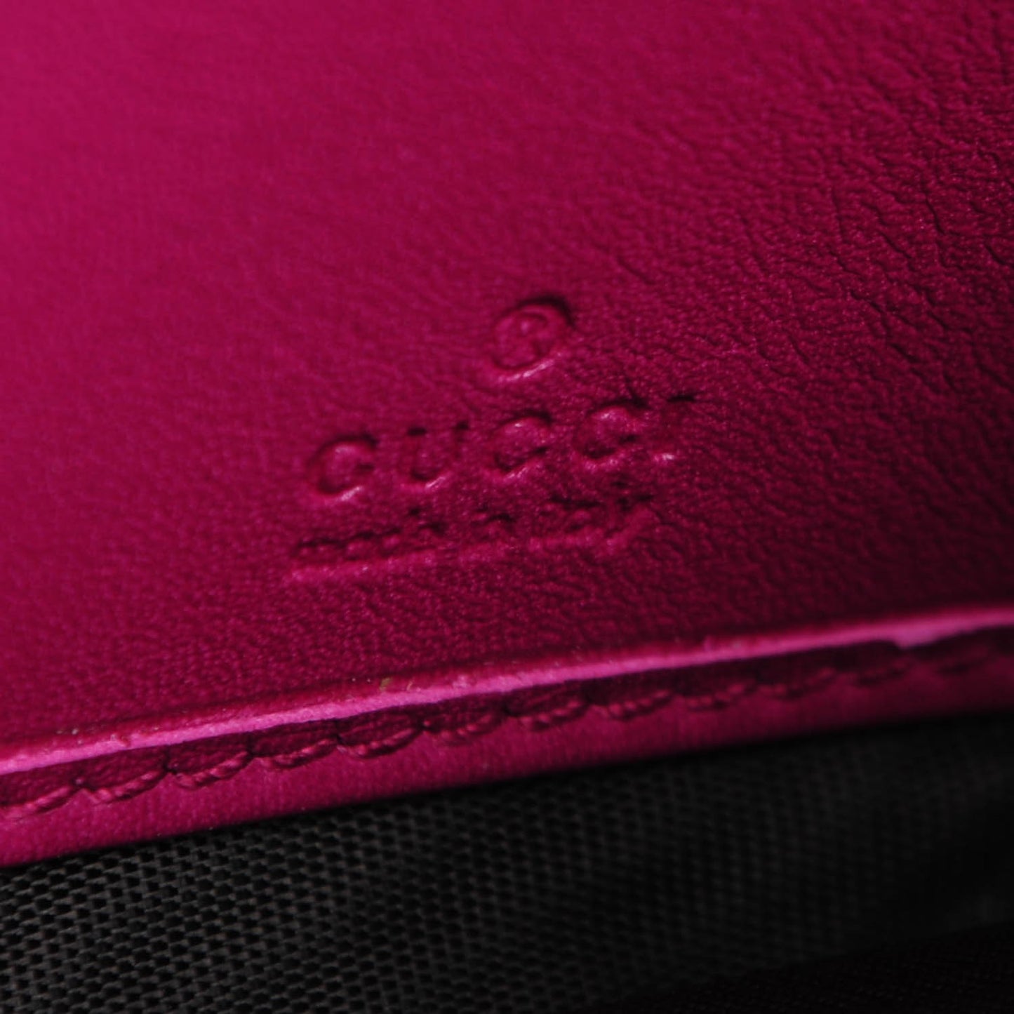 Patent Microguccissima Nice Wallet Bright Bouganville