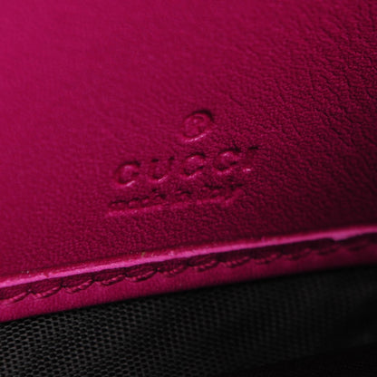 Gucci Patent Microguccissima Nice Wallet Bright Bouganville 6 of 9