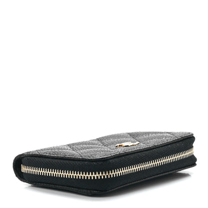 Chanel Caviar Quilted Zip Coin Purse Black 4 of 12