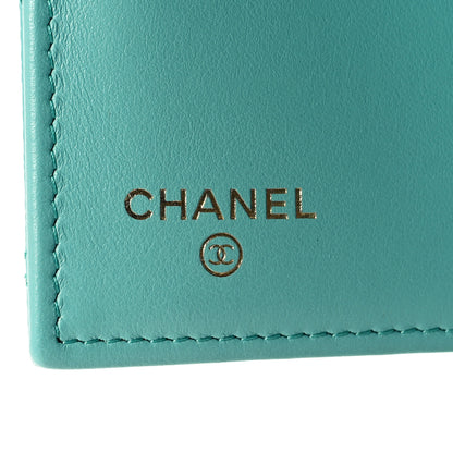 Chanel Caviar Quilted Medium Flap Wallet Light Blue 7 of 9
