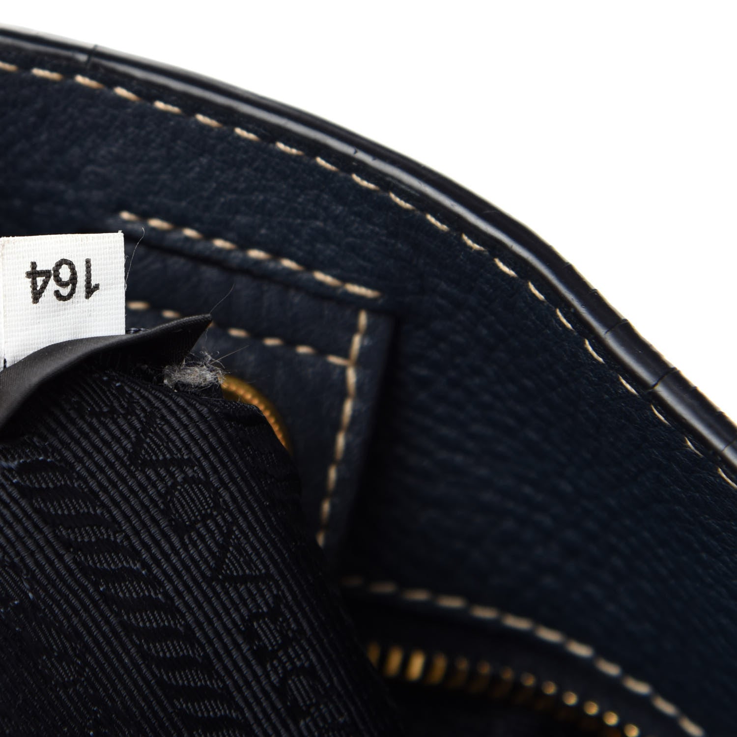 Prada Vitello Daino Side Zip Tote Baltico 10 of 11