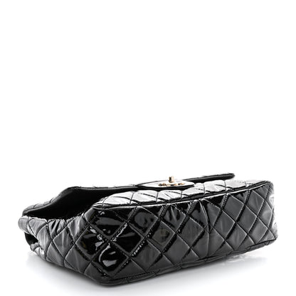 Chanel Patent Quilted Jumbo Single Flap Black 4 of 11
