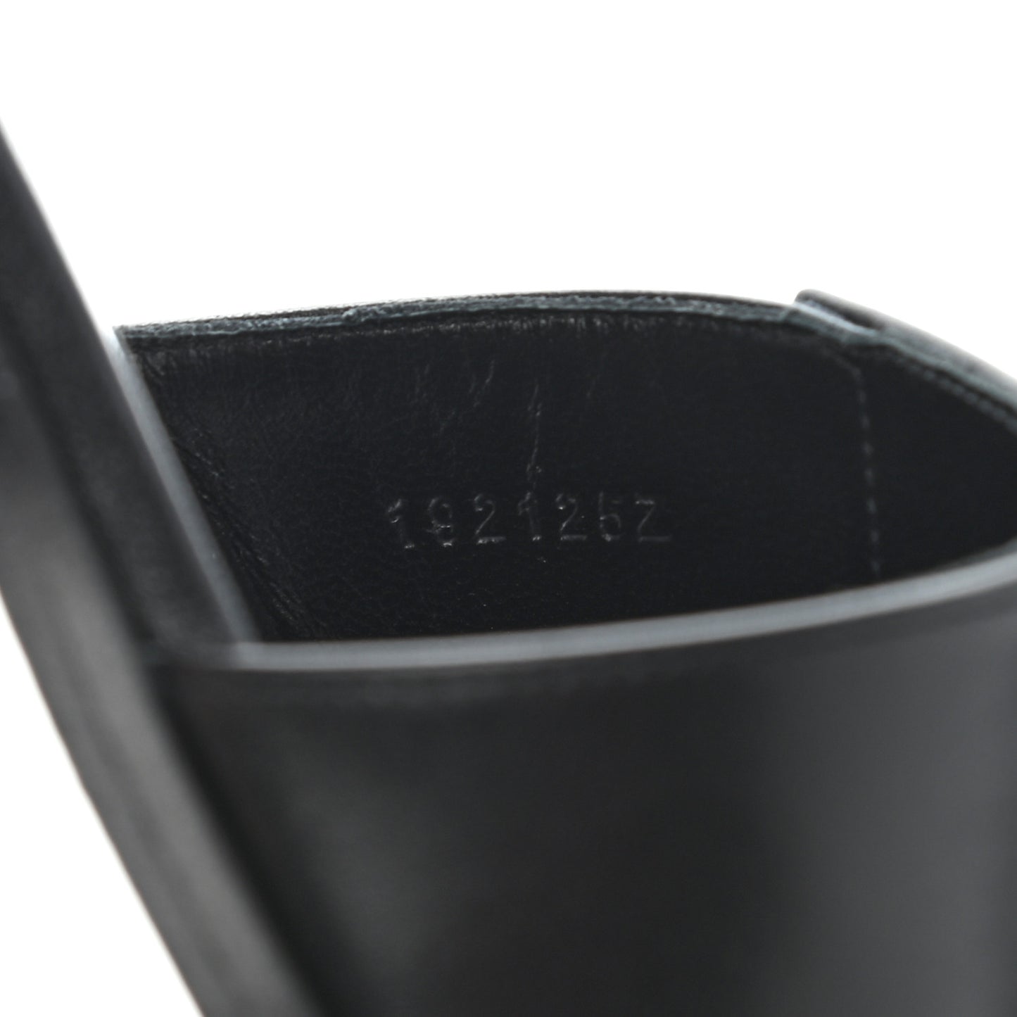 Calfskin View Sandals 37.5 Black