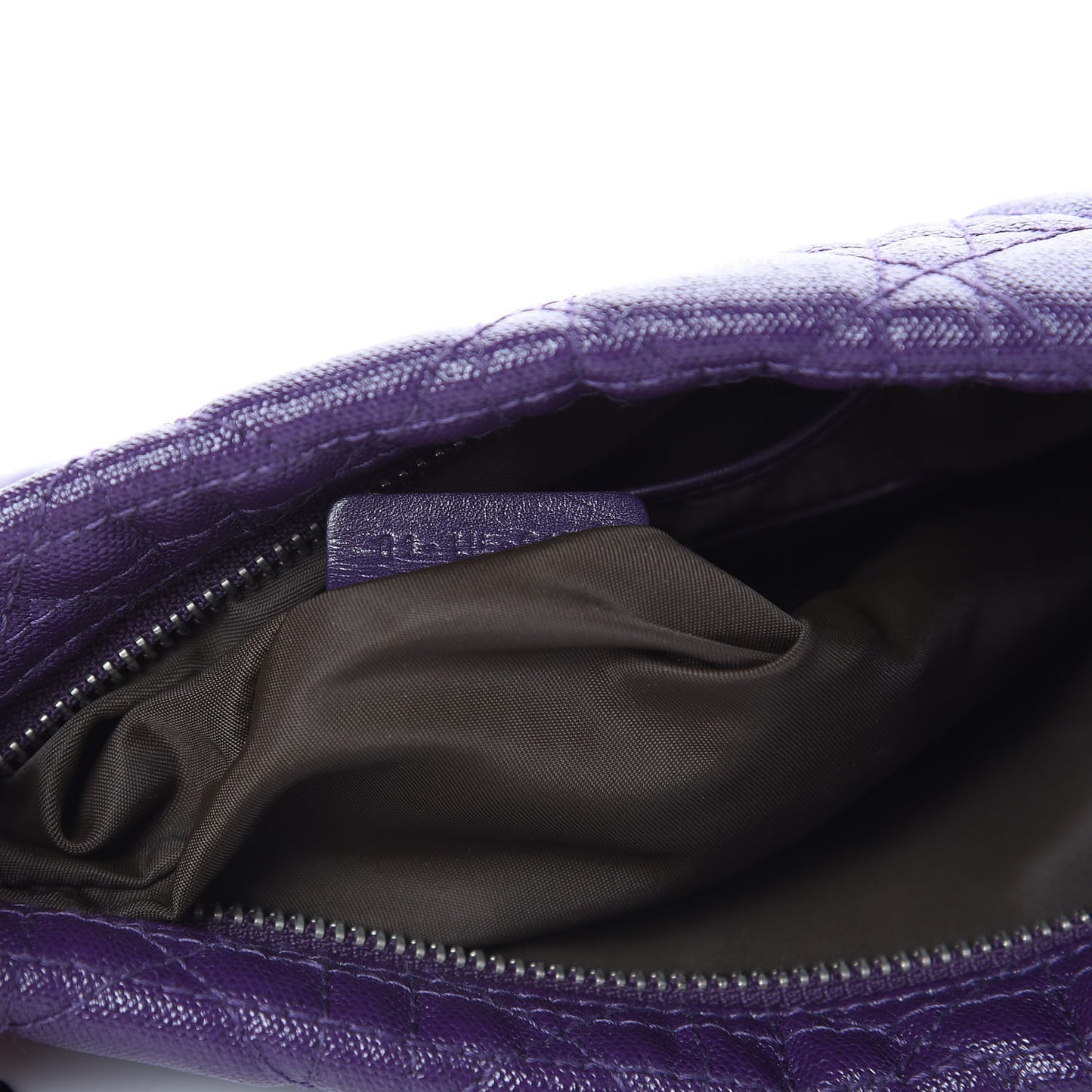 Coated Canvas Cannage Panarea Pouch Purple