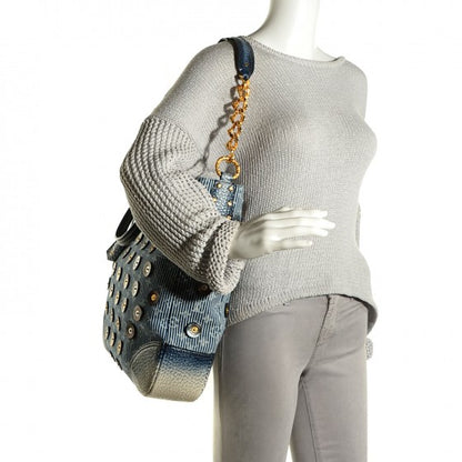 Louis Vuitton Denim Stripes Corsaire Polka Dot Besace 2 of 14