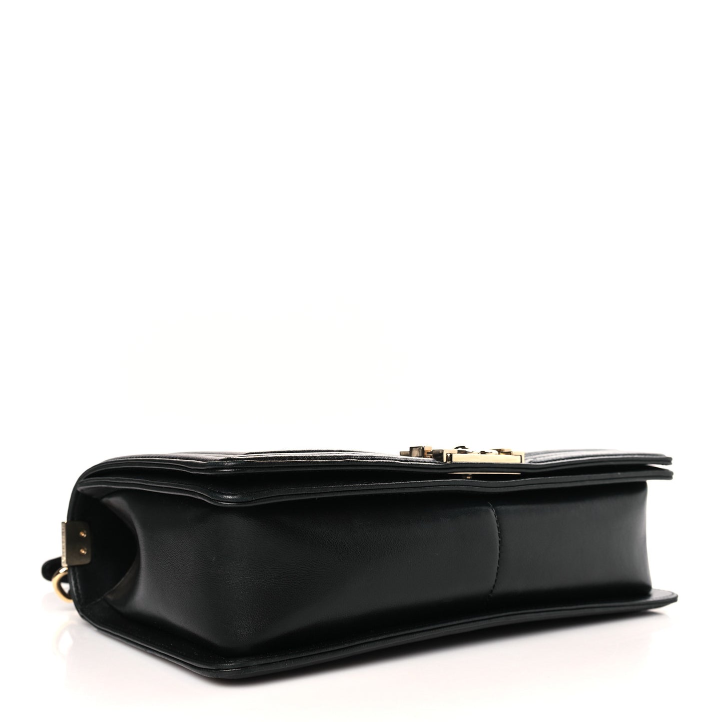 Calfskin Quilted New Medium Boy Flap Black