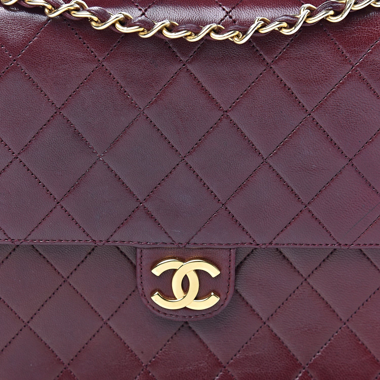 Chanel Lambskin Quilted Small Single Flap Bordeaux 8 of 13