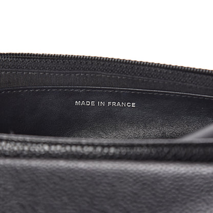 Chanel Caviar Half Moon Wallet On Chain WOC Black 7 of 13