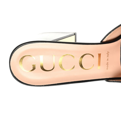 Gucci Nappa Horsebit 75mm Slide Sandals 40 Black 7 of 9