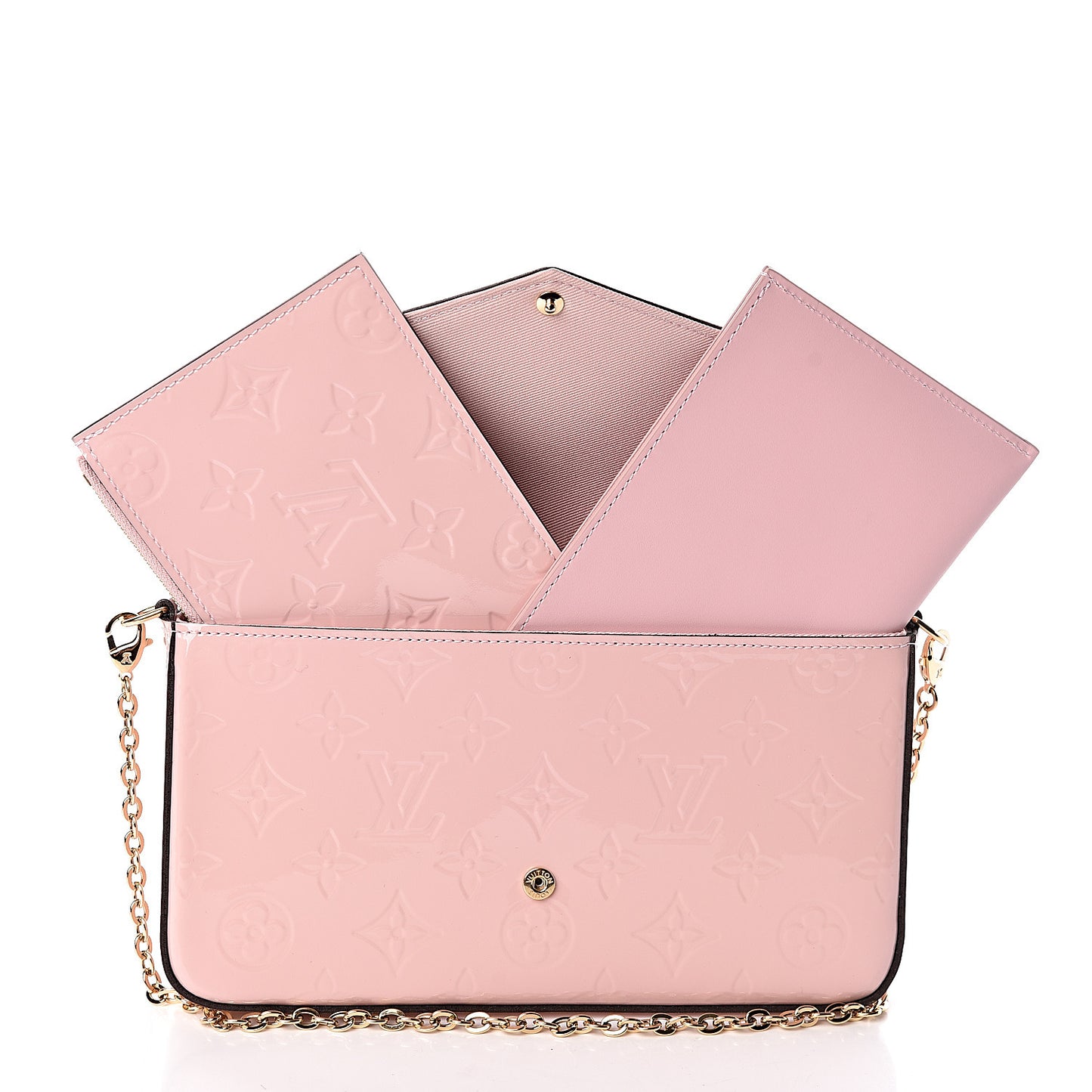 Vernis Felicie Chain Wallet Rose Ballerine