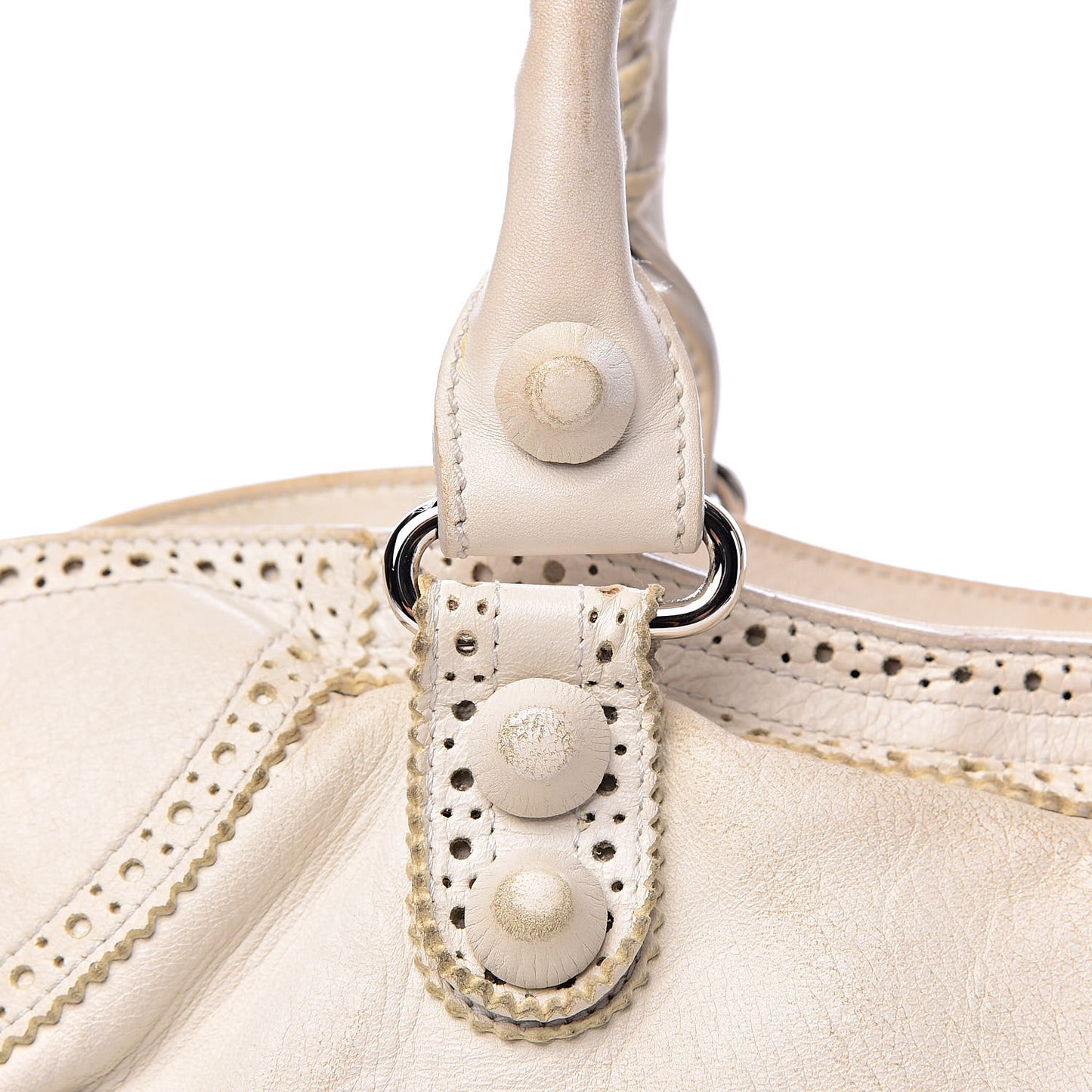 Agneau Giant Brogues Hardware City White Light